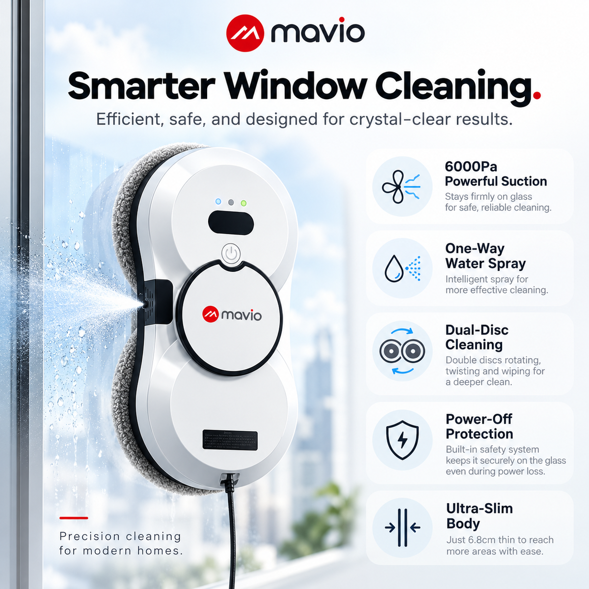mavio™ Smart Glass Cleaning Robot